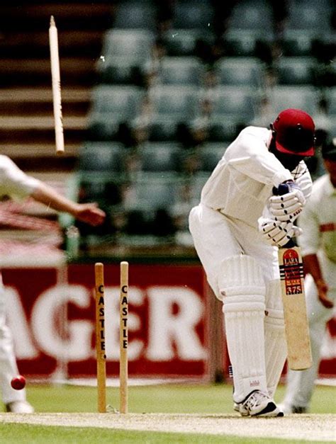 Brian Lara Is Cleaned Up By A Beauty From Shaun Pollock ESPNcricinfo