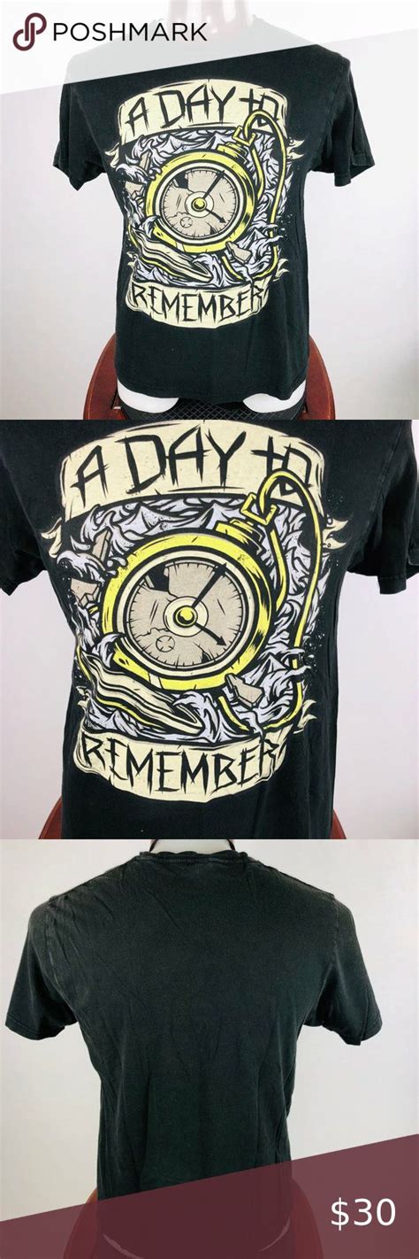 A Day To Remember Band Adtr Mens Graphic T Shirt Tag Size L Chest Armpit To Armpit Lying