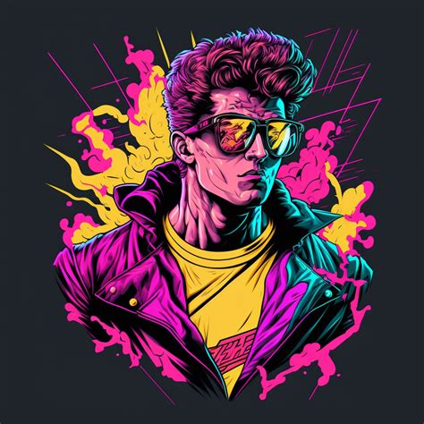 The Synthwave Man By Ugain On Deviantart