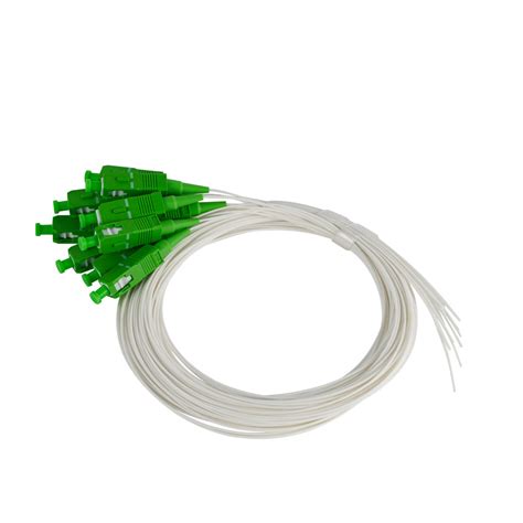 Customize Sc APC Single Mode Optic Fiber Pigtail With PVC LSZH Jacket