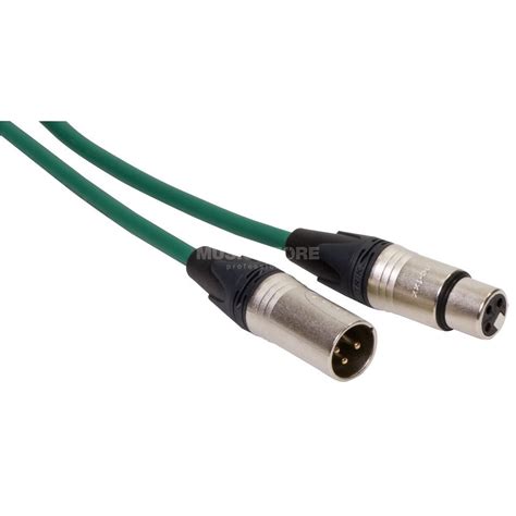 Cordial Microphone Cable Xlr M Green Neutrik Connectors Dv En Gb