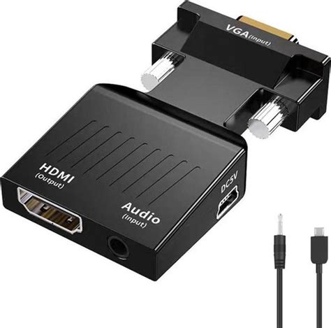 Sounix Vga Naar Hdmi Adapter Analoog Naar Digitaal P Full Hd