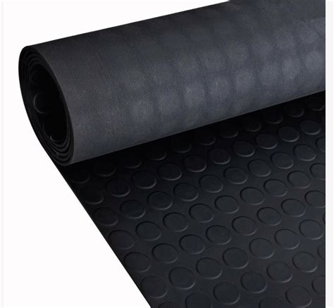 Extra Thick Diamond Checker Plate Rubber Garage Flooring Matting