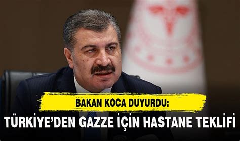 TÜRKİYE DEN GAZZE İÇİN HASTANE TEKLİFİ GÜNDEM Afyon Türkeli