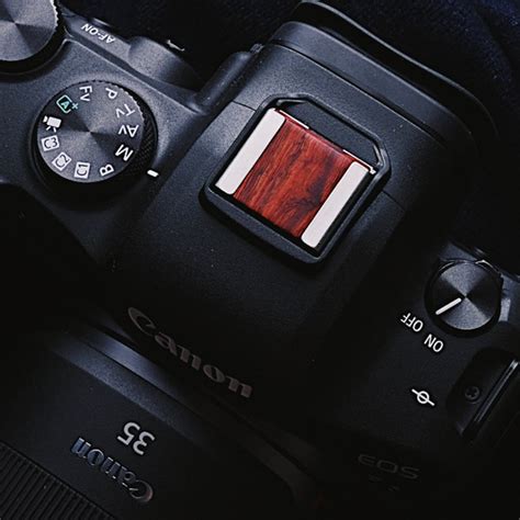 Handmade Canon Camera Wood Wooden Hot Shoe Cover Eos R R Etsy
