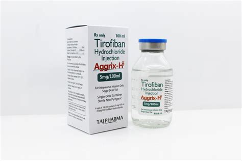 Tirofiban Hydrochloride Injection 5mg 100ml Wholesalers India Taj