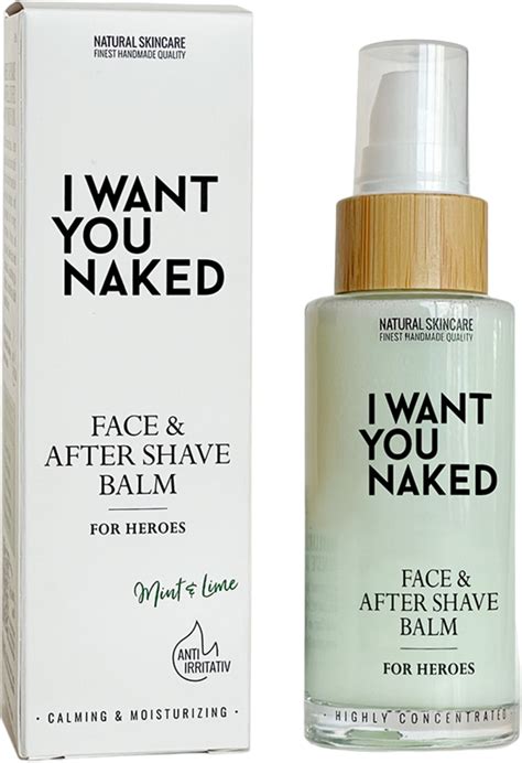 I WANT YOU NAKED For Heroes Face After Shave Balm 50 Ml Ecco Verde