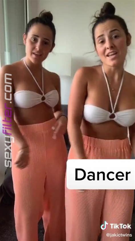 Hottest Jakictwins Shows Cleavage In White Bikini Top Sexyfilter