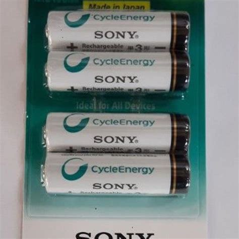 Pilha Recarregavel Sony Aa Mah Unidades Original Em S O