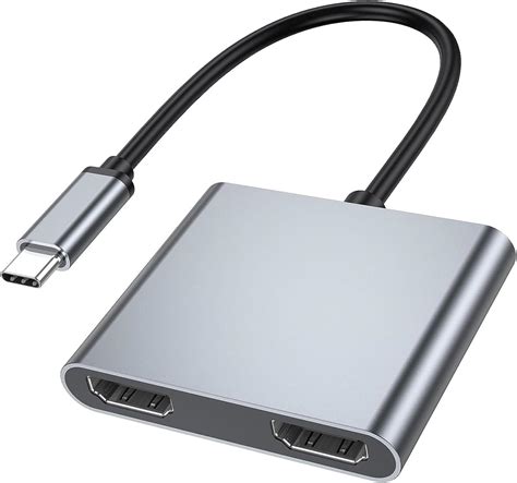 Amazon co jp USB C HDMI 変換アダプタ 4K 60Hz 2 in 1 USB Type C デュアル HDMI ハブ