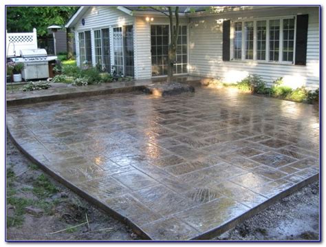 Impressive Stamped Concrete Patio For Inspiration For Your Home