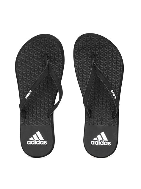 Buy ADIDAS Women Black EEZAY SOFT Textured Flip Flops - Flip Flops for ...