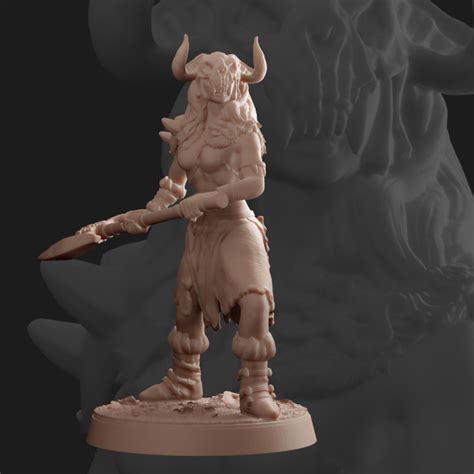 3D Printable Nomad - Human Barbarian by Artificers_Mini