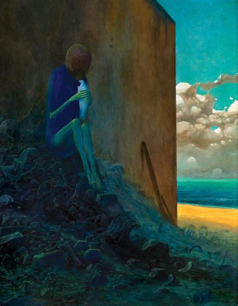 Sold At Auction Zdzislaw Beksinski Beksiński Zdzisław Untitled 1973