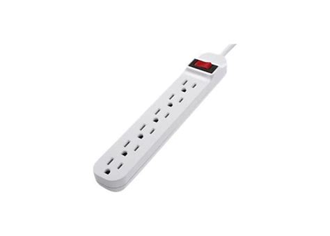 Belkin 6-Outlet Power Strip – Right-Angled Plug – 5ft Cord - White ...