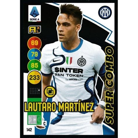 Oferta Trading Card Lautaro Martinez Super Combo Inter Milan Panini