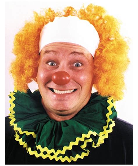 Adult Orange Bald Curly Clown Wig Clown Costumes