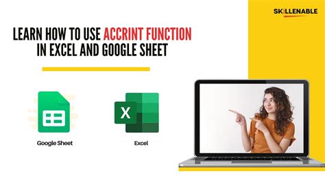 How To Use The ACCRINT Function In Excel And Google Sheet SkillEnable