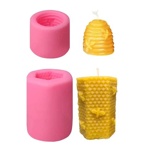 Moules En Silicone Pour Bougies En Accent D Abeille Quation D