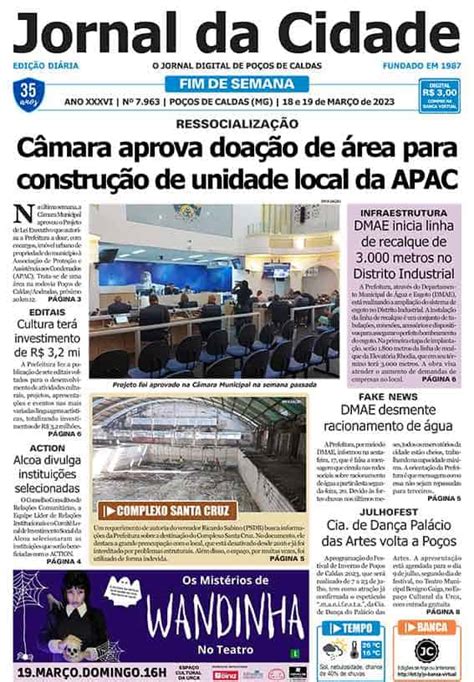 Jornal Da Cidade De Mar O De Jornal Da Cidade Not Cias