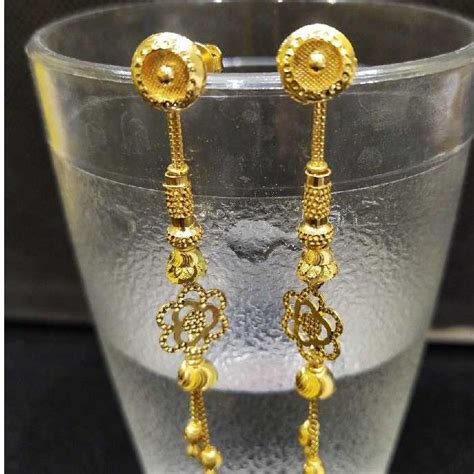 Gold Latkan Earrings Atelier Yuwaciaojp