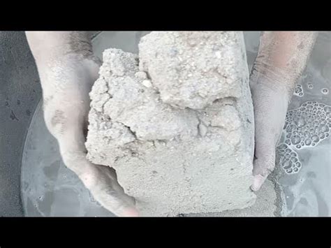 Asmr Very Soft Sand Dartmixd And Pure Cement Silk Crunchy Paste Play