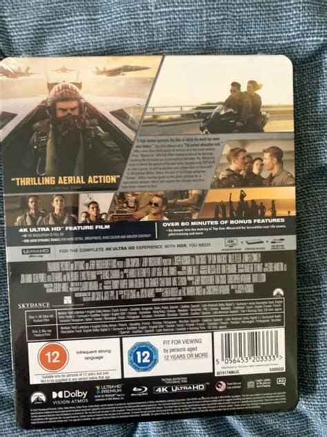 Top Gun Maverick 4k Uhd Blu Ray Steelbook Uk Ultra Hd New And Sealed Tom