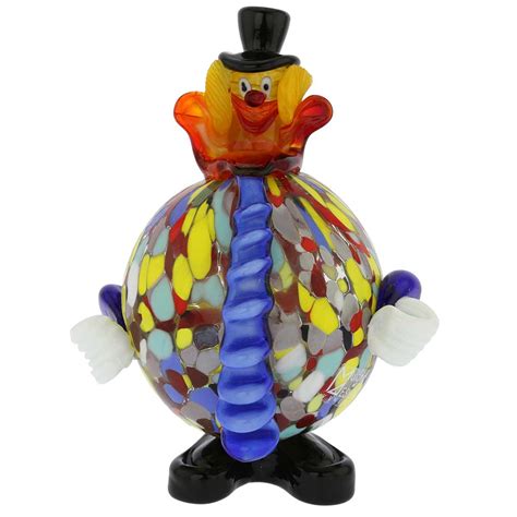 Glass Clowns Figurines Blown Glass Clown Figurines