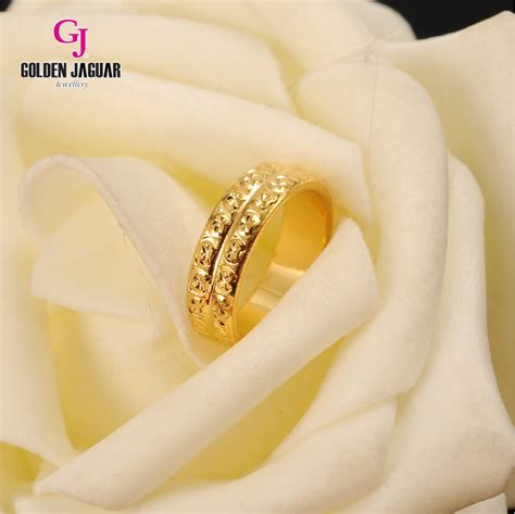 Emas Korea Golden Jaguar Fashion Cincin Kikir Dua Layer GJJ 81605 1