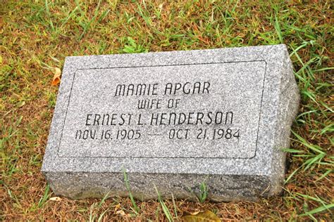 Mamie Apgar Henderson Find A Grave Memorial