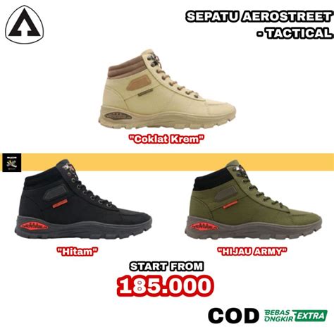 Jual SIAP KIRIM SEPATU AEROSTREET TACTICAL ALL VARIANT 100