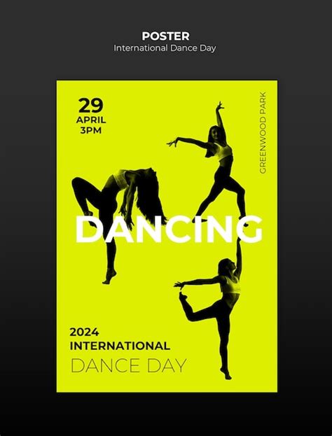 Premium Psd International Dance Day Celebration Poster Template