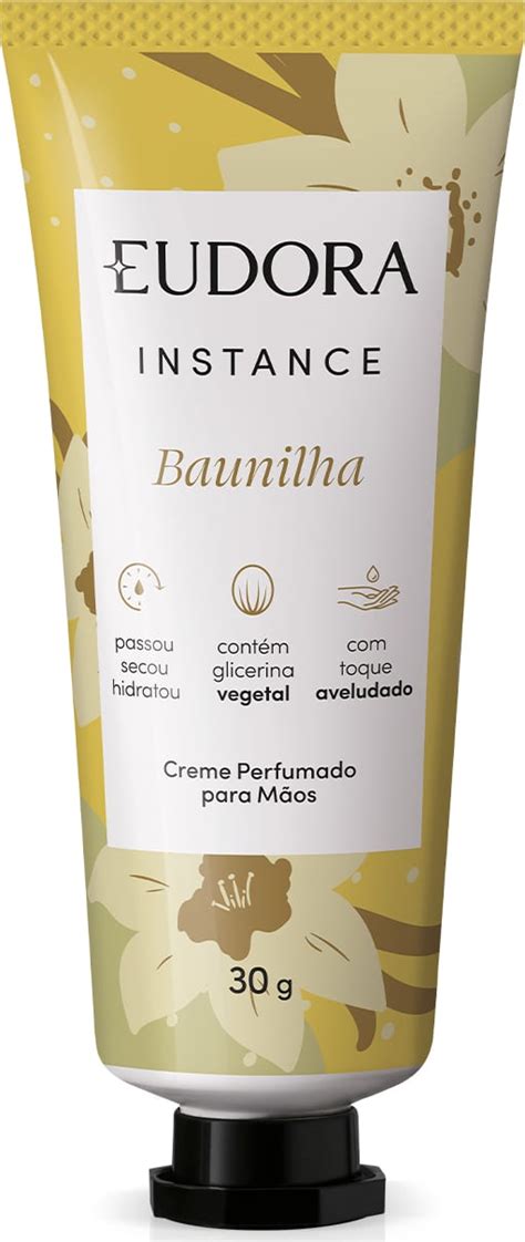 Creme Perfumado para Mãos Eudora Instance Baunilha Beleza na Web