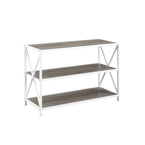 Laur L Foundry Modern Farmhouse Adair Etagere Bookcase Metal Bookcase