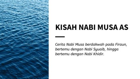 Cerita Singkat Nabi Musa Sinau