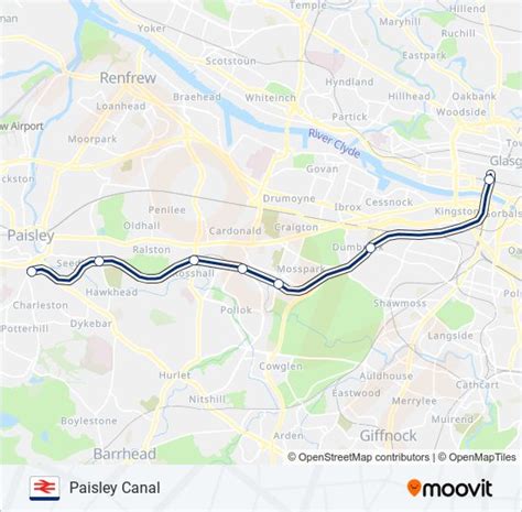 Scotrail Route Schedules Stops Maps Paisley Canal Updated