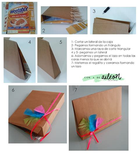 Reciclar Cajas De Cereales Empaquetado Bonito Manualidades