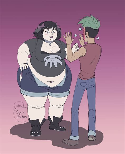 Thicc Goth Gf Weight Gain 4 By Sweetnessadmirer On Deviantart