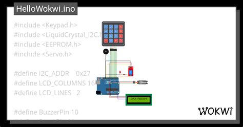 Arduino Security System Wokwi Esp Stm Arduino Simulator