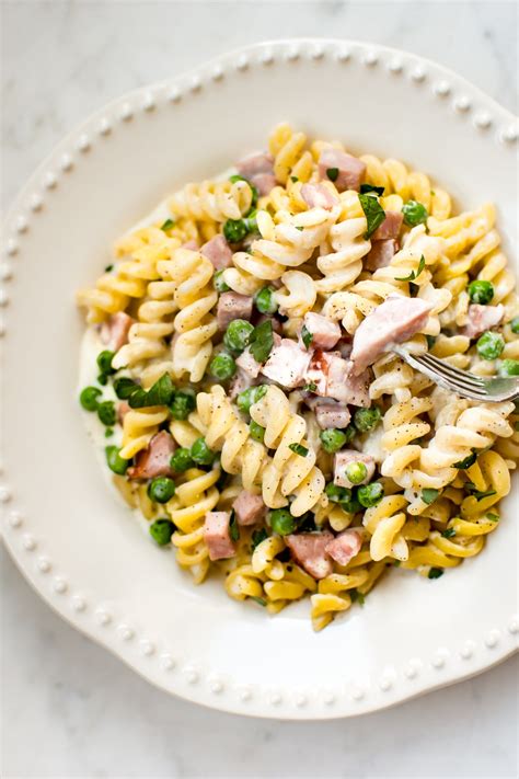 One Pot Ham And Pea Pasta Salt Lavender