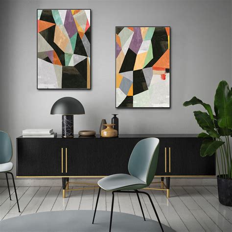 Wall Art Prints Modern Abstract Design 2 Sets Canvas Prints