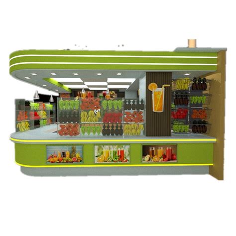 Fruit Juice Kiosk Modern Design Juice Bar Counter For Sale