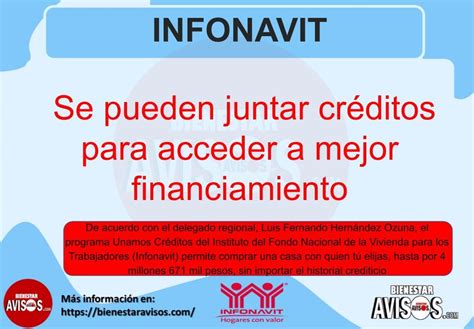 Infonavit Se Pueden Juntar Cr Ditos Para Acceder A Mejor Financiamiento