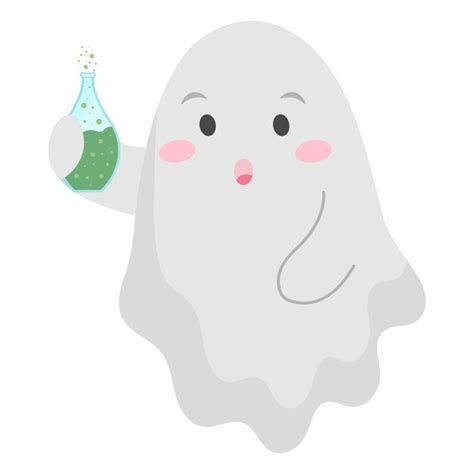 Fant Me Mignon Avec Potion D Halloween Illustration Vectorielle