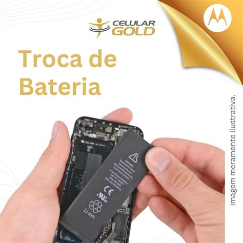 Troca Da Bateria Moto G9 Play Celular Gold