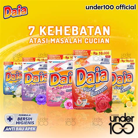 Daia Deterjen Bubuk G Romantic Pink Putih Floral Blossom