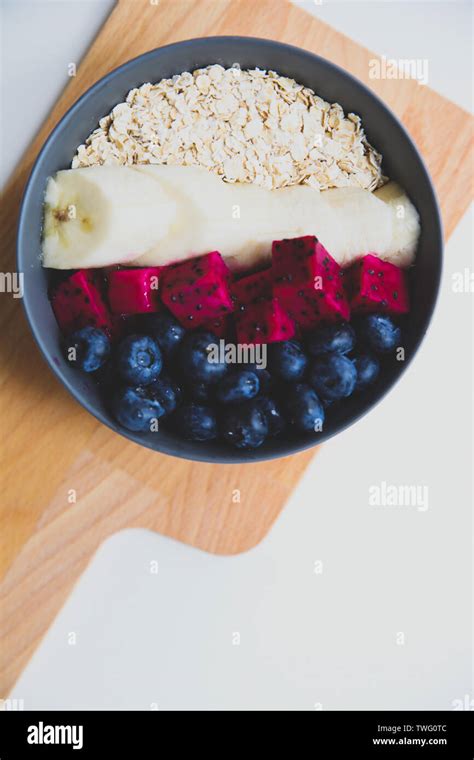 Healthy fruit salad cereal Stock Photo - Alamy