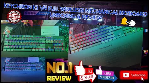 Keychron K1 V4 Wireless Mechanical Keyboard Unboxing And Review Youtube