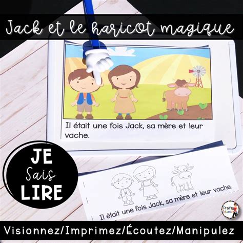 Livret De Lecture Audio Jack Et Le Haricot Magique Couleur Noir Et