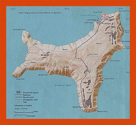 Map of Christmas Island - 1976 | Maps of Christmas Island | Maps of ...